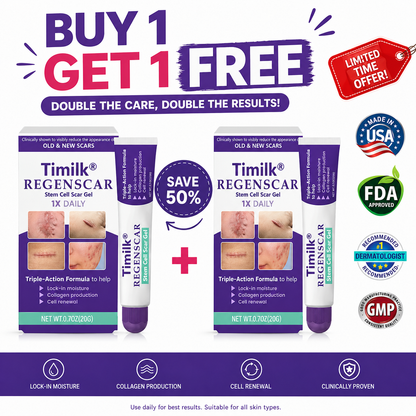 ReGenScar Stem Cell Repair Gel (Visible Scar Improvement in 7 Days) (Buy 1 Get 1 Free)
